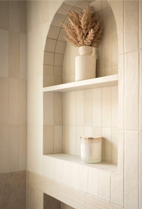 Crossdale arched tile niche