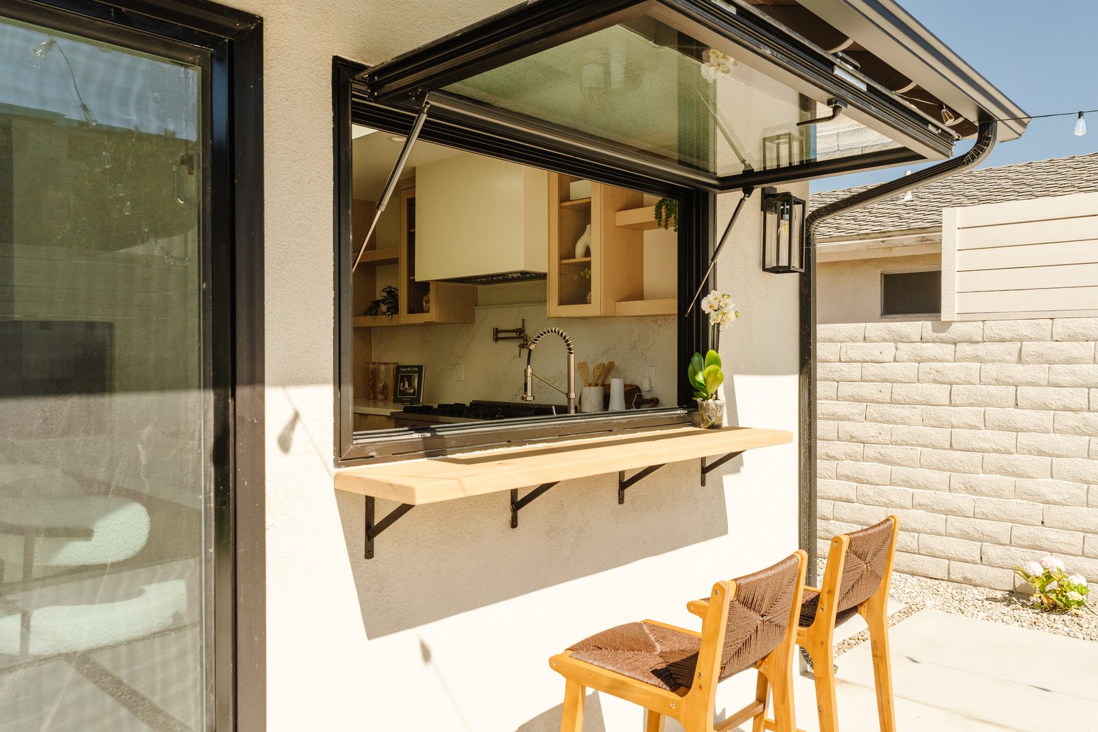Randall Street kitchen pass-through window