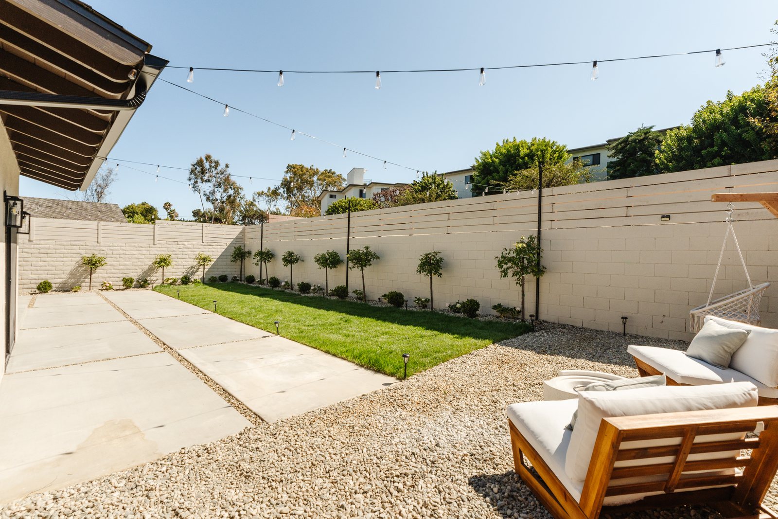 Randall Street backyard lounge