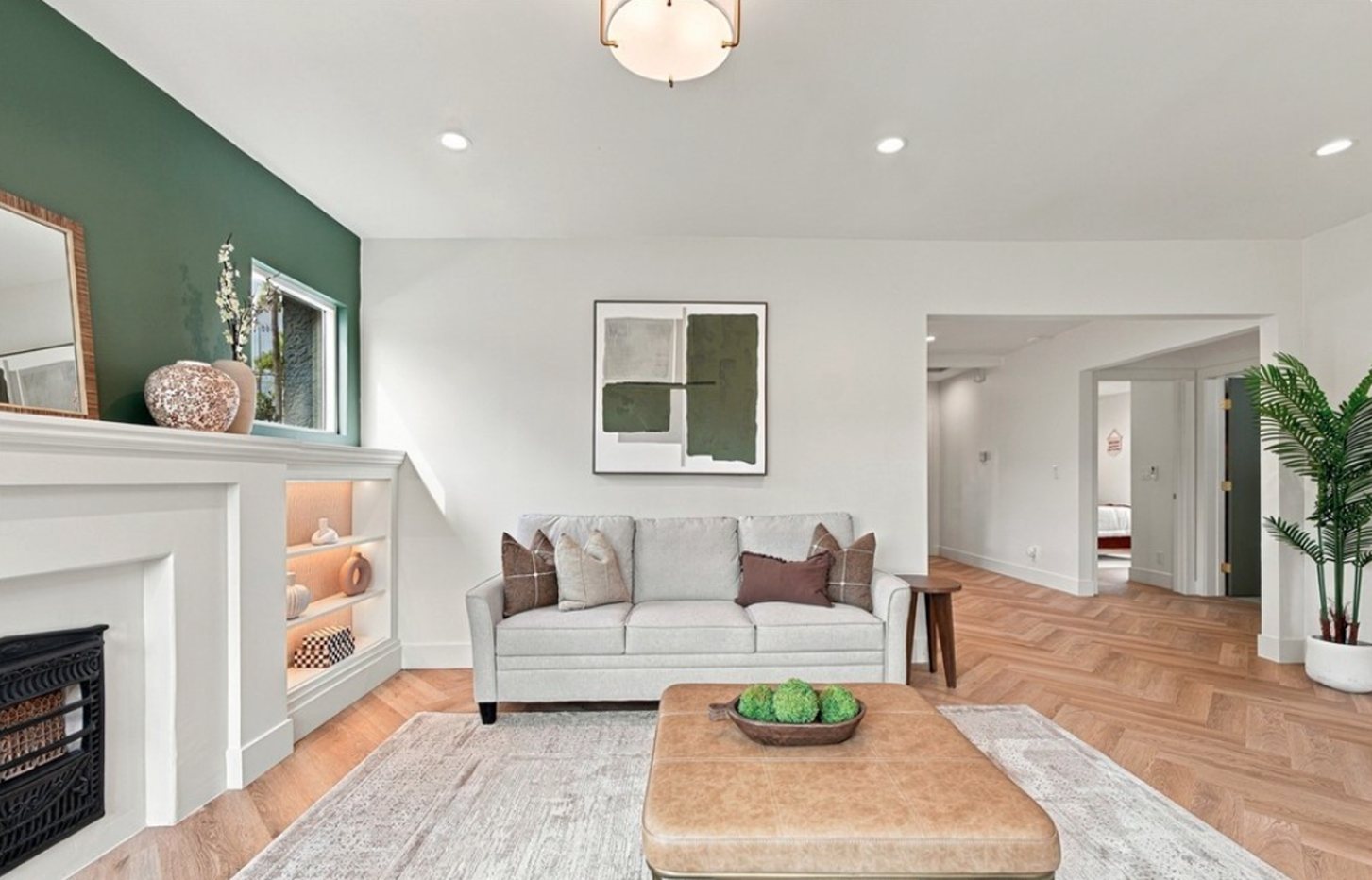 7th Street fireplace and built-ins